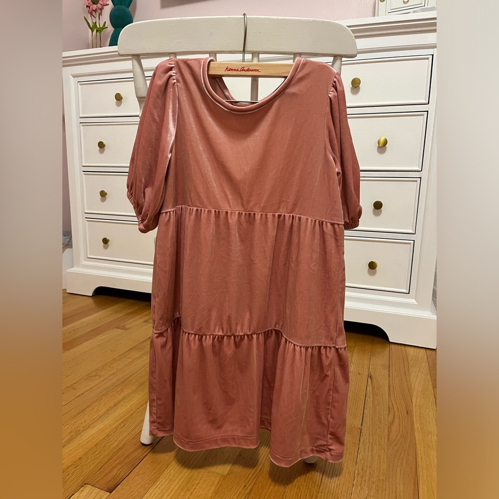 Old Navy Girls Velour dress, size medium (8)